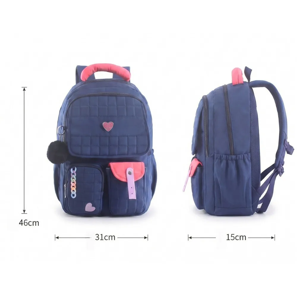 Girls Schoolbag Large Capacity Durable Sturdy Elementary School Students Backpack 2026