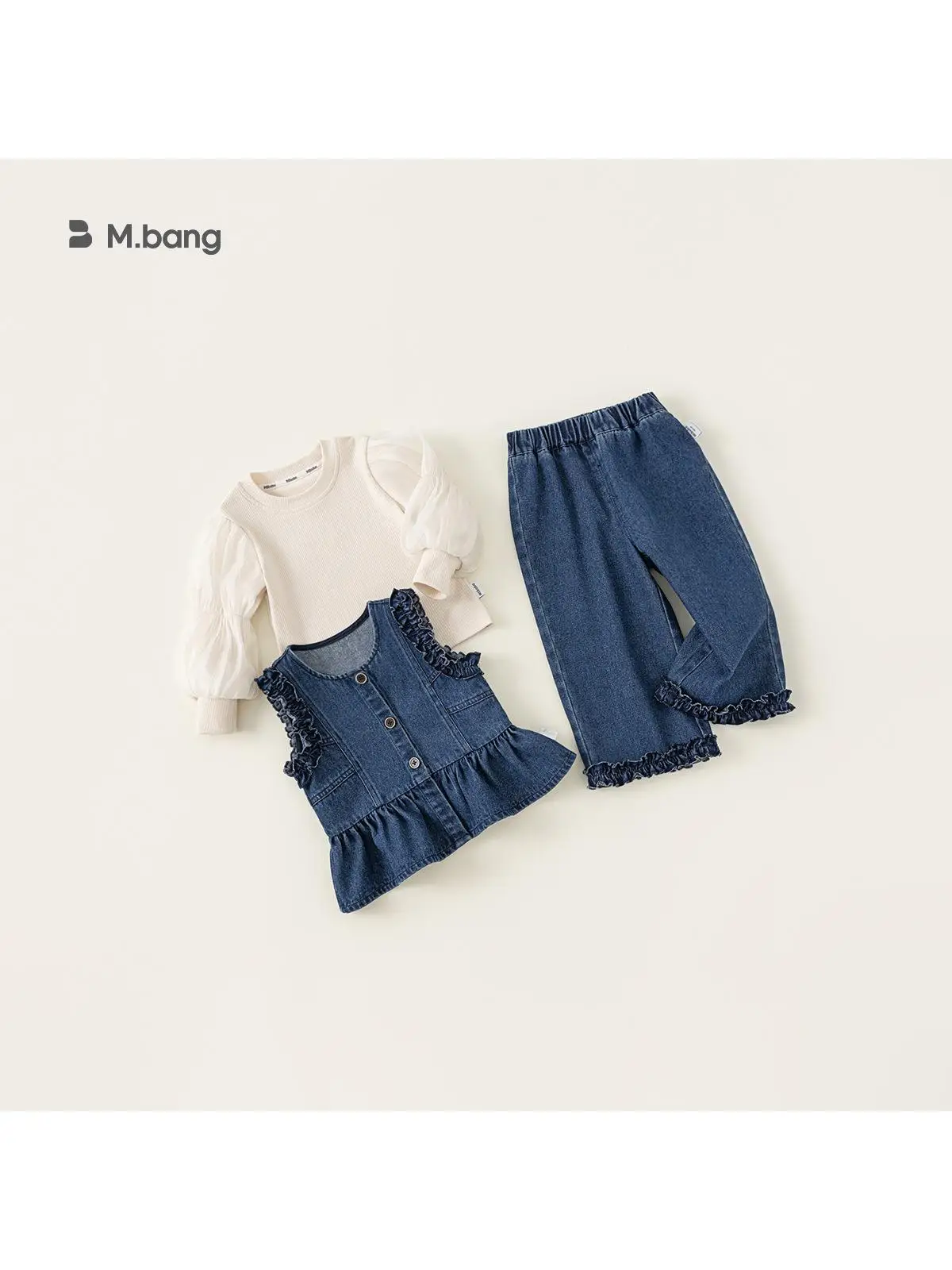casual-denim-three-piece-set-for-girls-birthday-outfit-wide-leg-pants-vest-korean-style-autumn-wear-children's-clothing