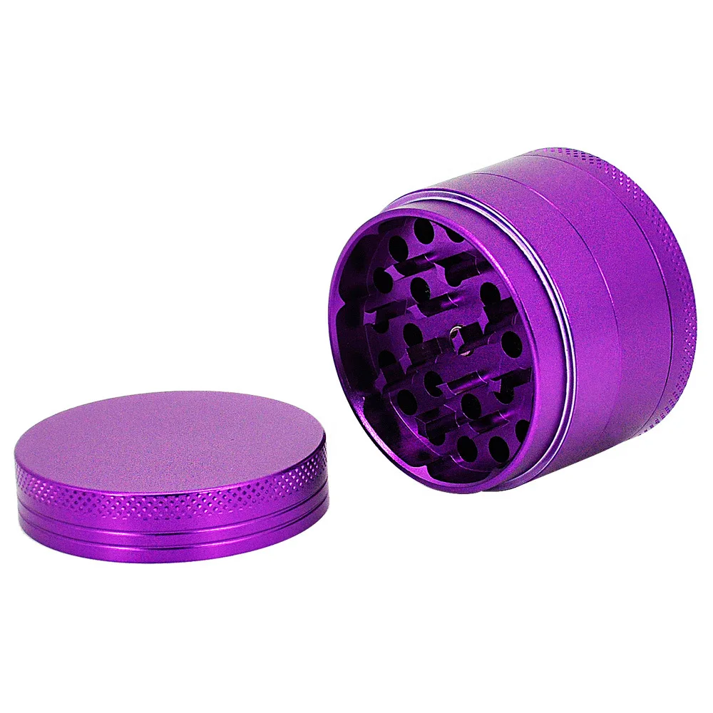 4-pieces 40mm Herb Tobacco  Grinder Smoking Accessories Manual Hand Grass Spice Aluminium zinc Grinder Smoking Pipe