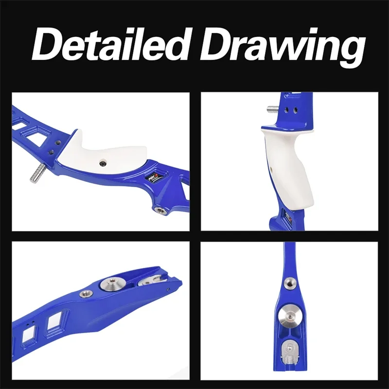 23 Inch ILF Compatible Recurve Bow Riser, Right Handed, 4 Colors Available, Outdoor Competitive Archery Sports Accessory