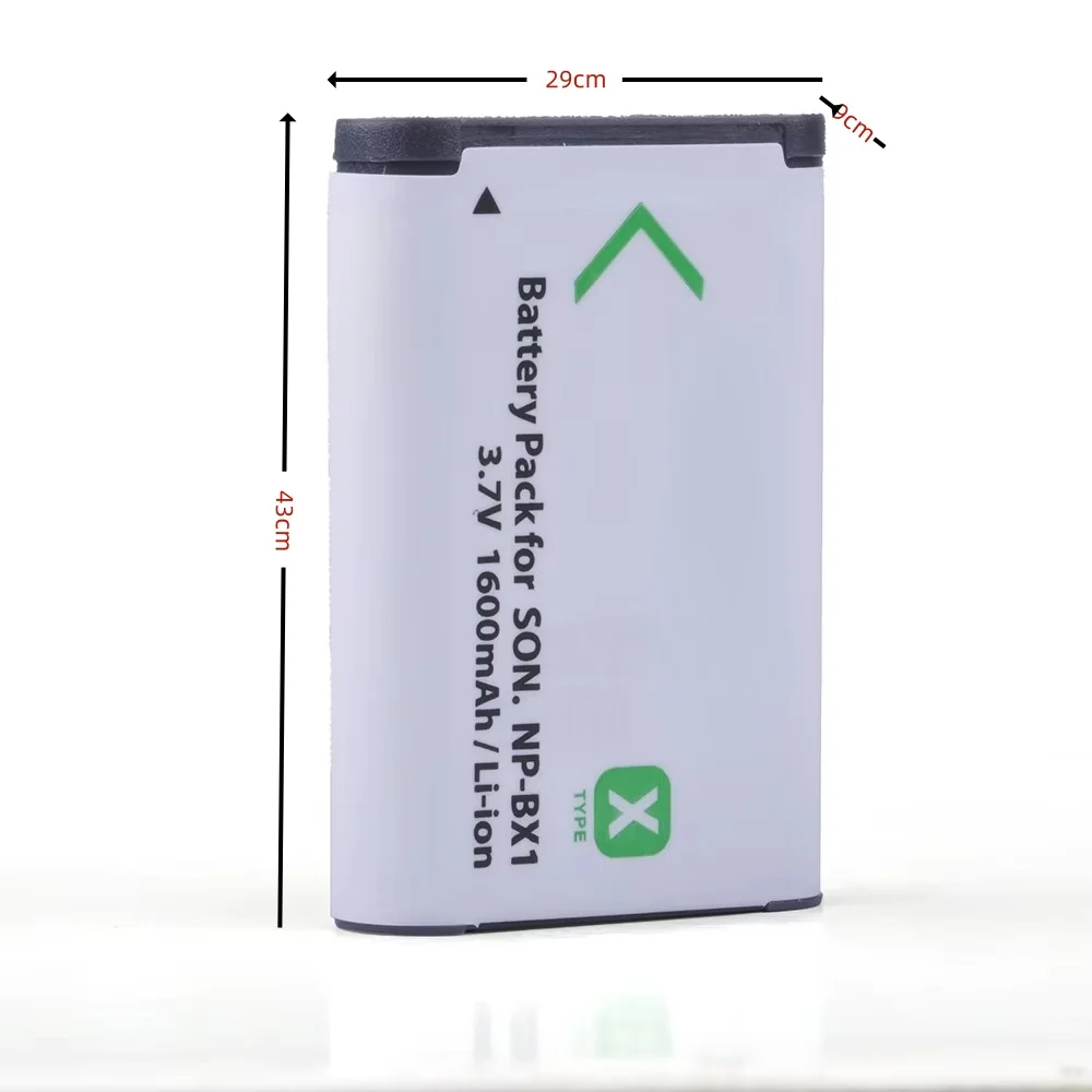 NP-BX1 3.7V 1600mAh Camera Battery for Sony RX1R DSC-RX100 RX1 HX50 WX300 High-quality Camera Lithium Battery