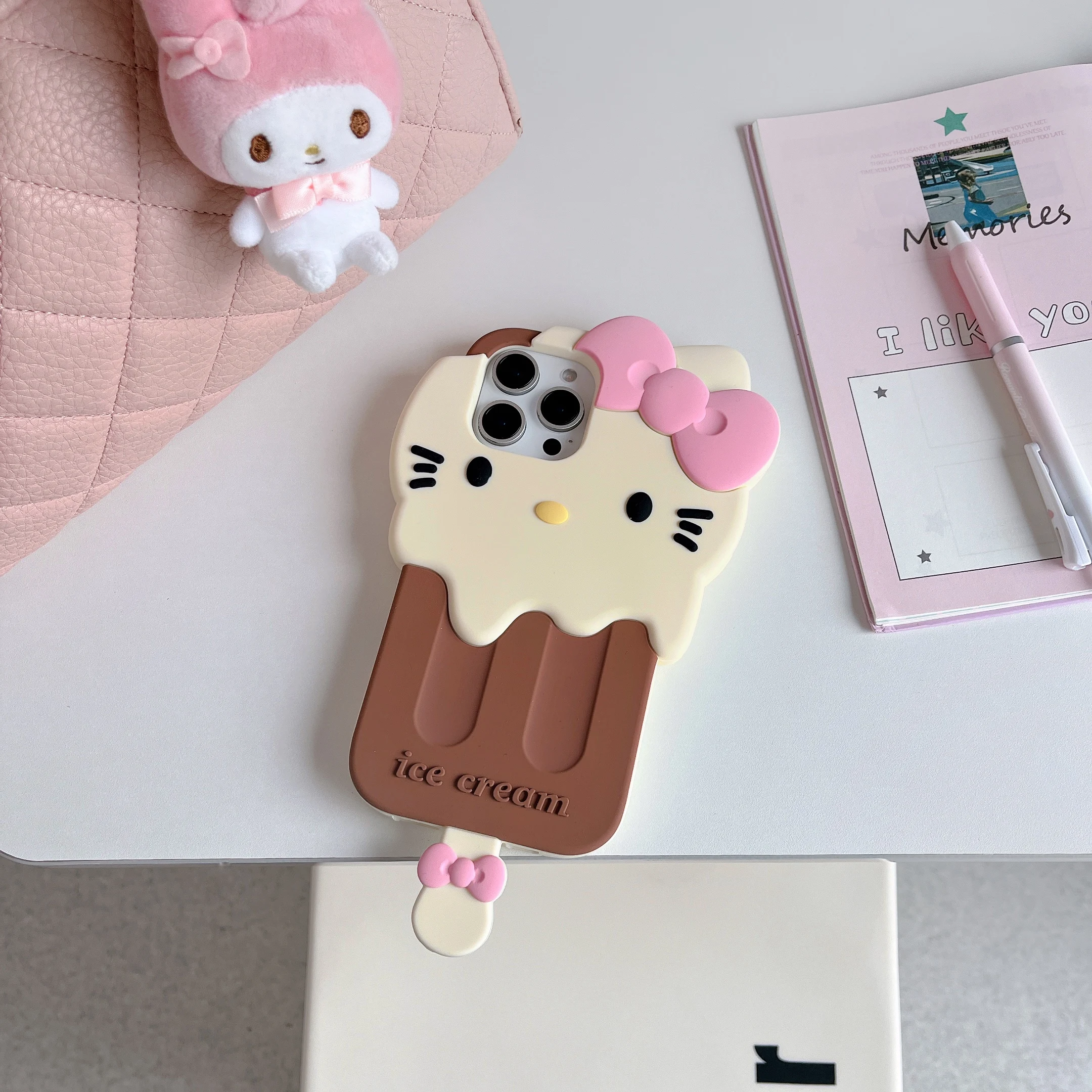 

Latest Summer Selections Efficient Anti Drop Sanrio For Hello Kitty Plush Phone Case Silicone Gel For iPhone16 13 14 15 Pro Max