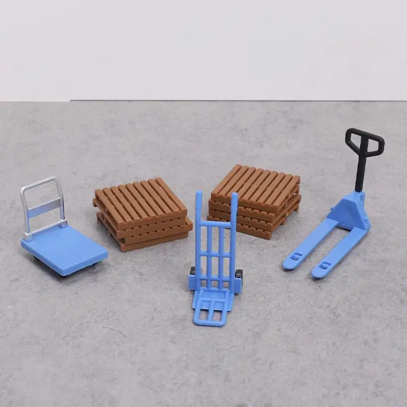 11 Pieces Realistic Mini Tool Kit with Hand Cart Enhance Dollhouse Scenes and Models