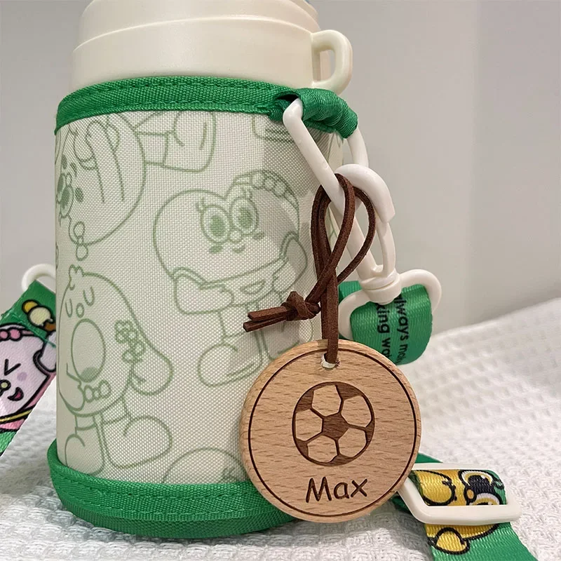 Etiquetas de madeira personalizadas para a volta às aulas, Etiqueta do copo de água, evitando a perda de aluno, mochila personalizada, 2023