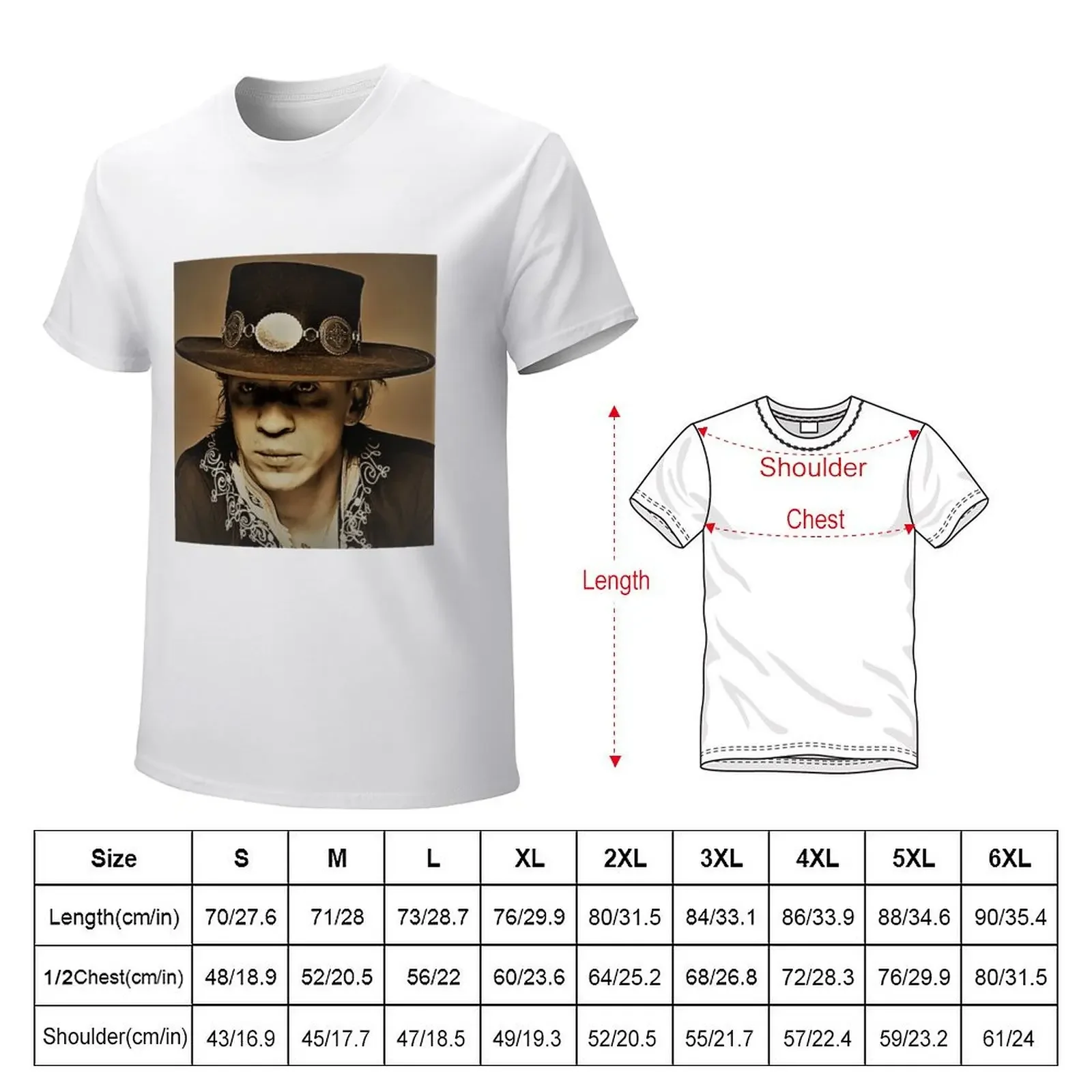 Stevie Ray vaughan T-shirt oversizeds sports fans workout shirts for men