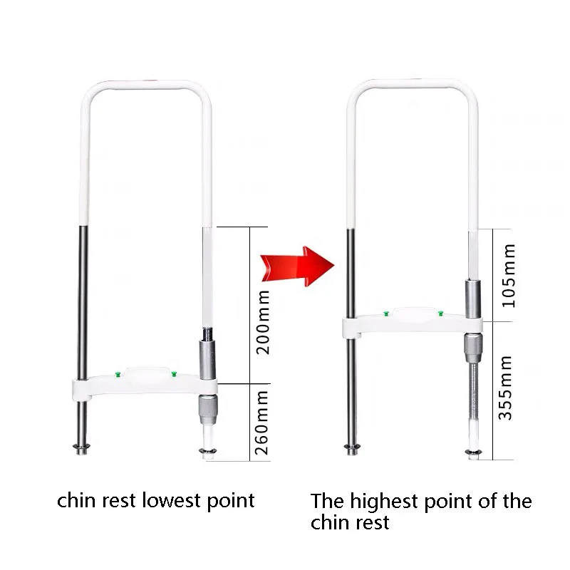 D-Type Forehead Support Bracket Adjustable Lifting Linear Trainer Chin Support Bull's Eye Bracket High Precision