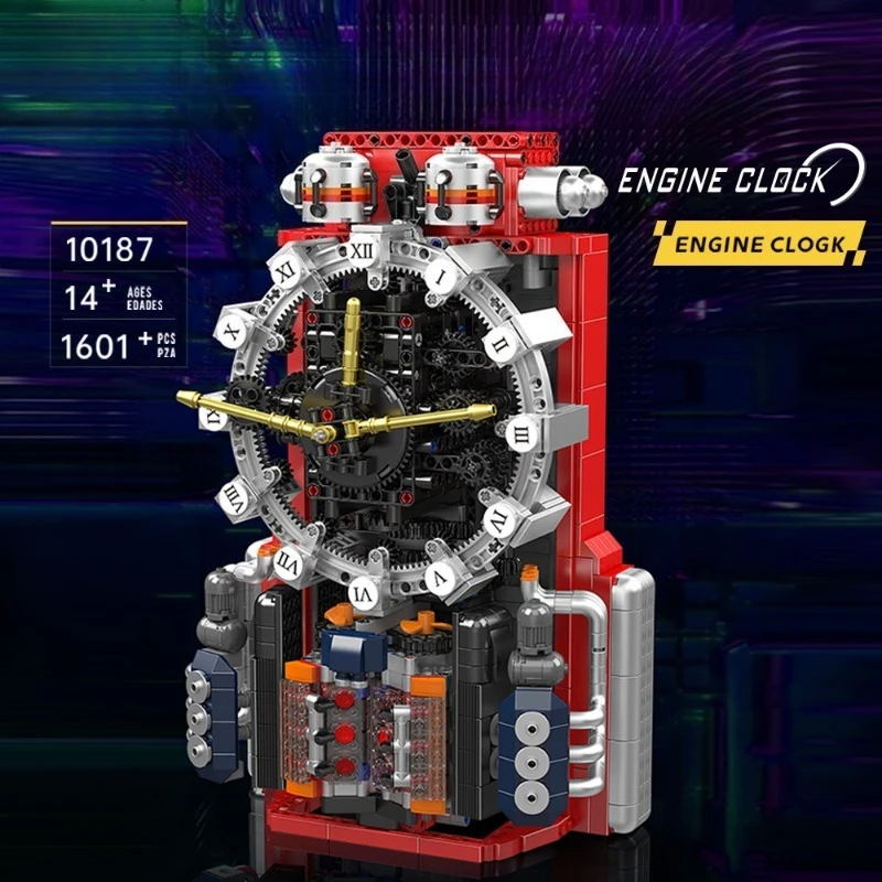 

Модель часов с двигателем, детская сборка ручной работы, строительный блок, часы с двигателем, игрушка для моделирования, настольный орнамент, модели, комплекты, детские игрушки