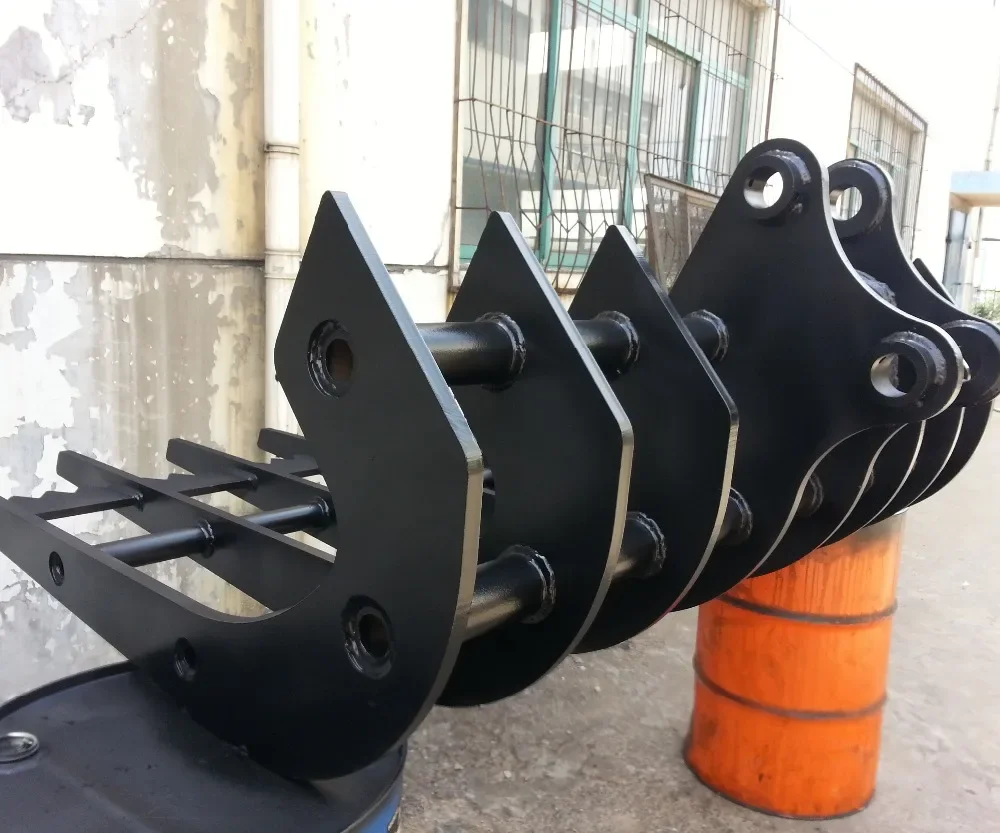 Customized Excavator Attachments Tilt land Root Rake