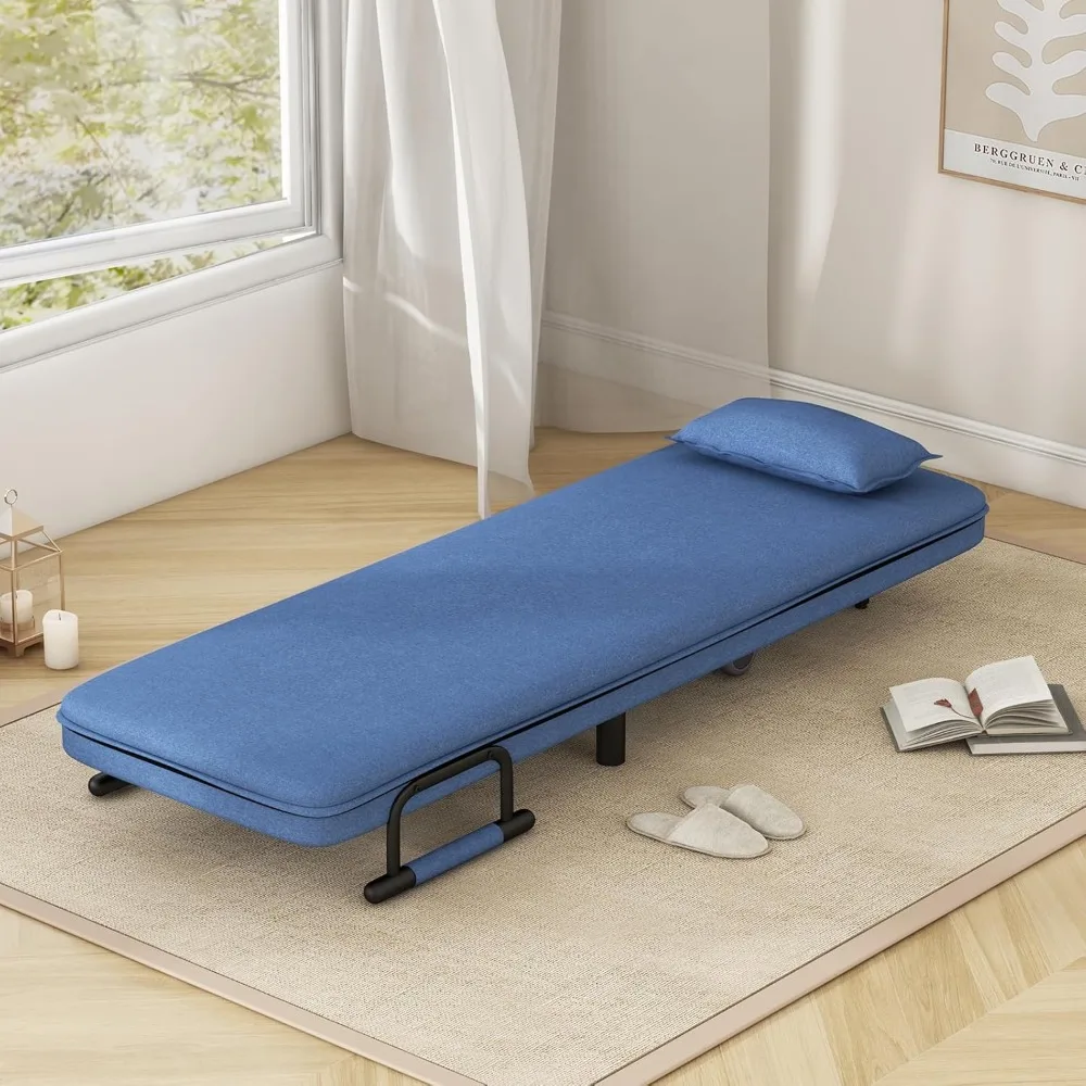 Multi-Functional Adjustable Sleeper Chair with Lumbar Support and Hidden Legs