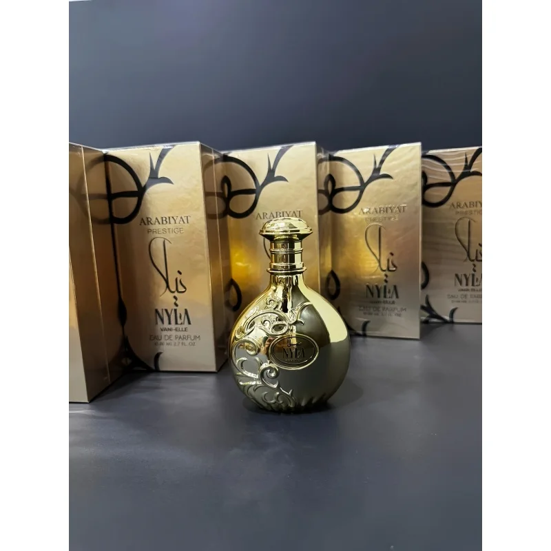 برستيج نيلا فاني-إل أو دو برفوم 2.7 أونصة سائلة ذهبية فاخرة زجاجة عطر للنساء