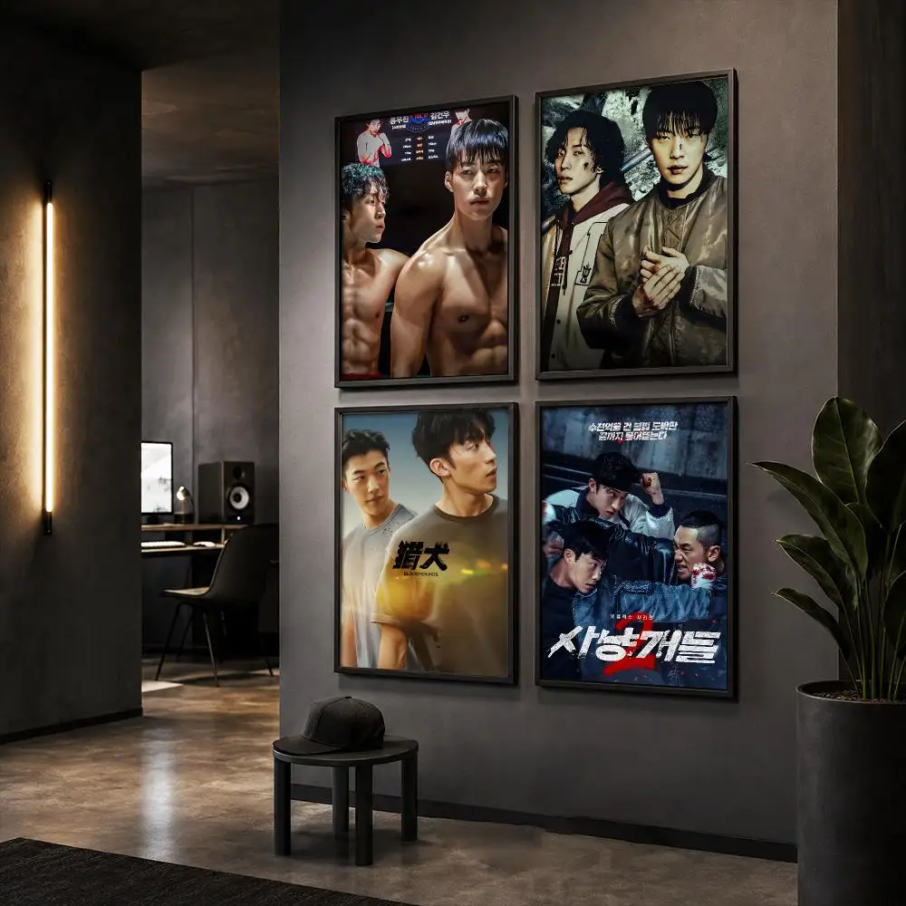 Kdrama Tv Series B-Bloodhounds Poster HD Home Wall Stickers House Hallway Living Room Bedroom Bar Office Decor Art Prints