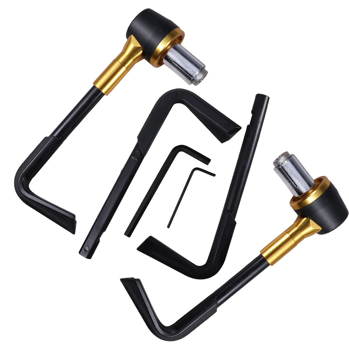 

7/8 Inch Motorcycle Handlebar Hand Grips CNC Aluminum Alloy Non Slip Brake Lever Guard End Caps For Street