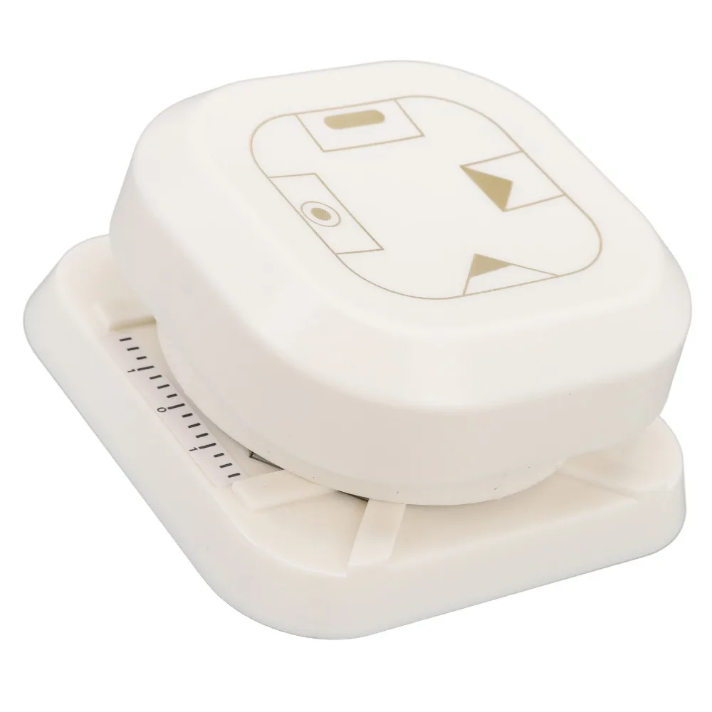 ABS 4 in 1 craft corner punch White 3.54in multi-function paper punch tool Square card making hole puncher
