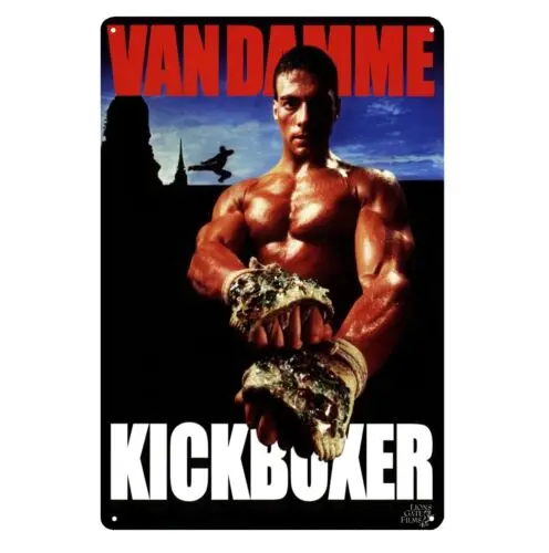 Kickboxer jean claude van damme Movie Metal Poster Tin Sign 20x30cm Plaque