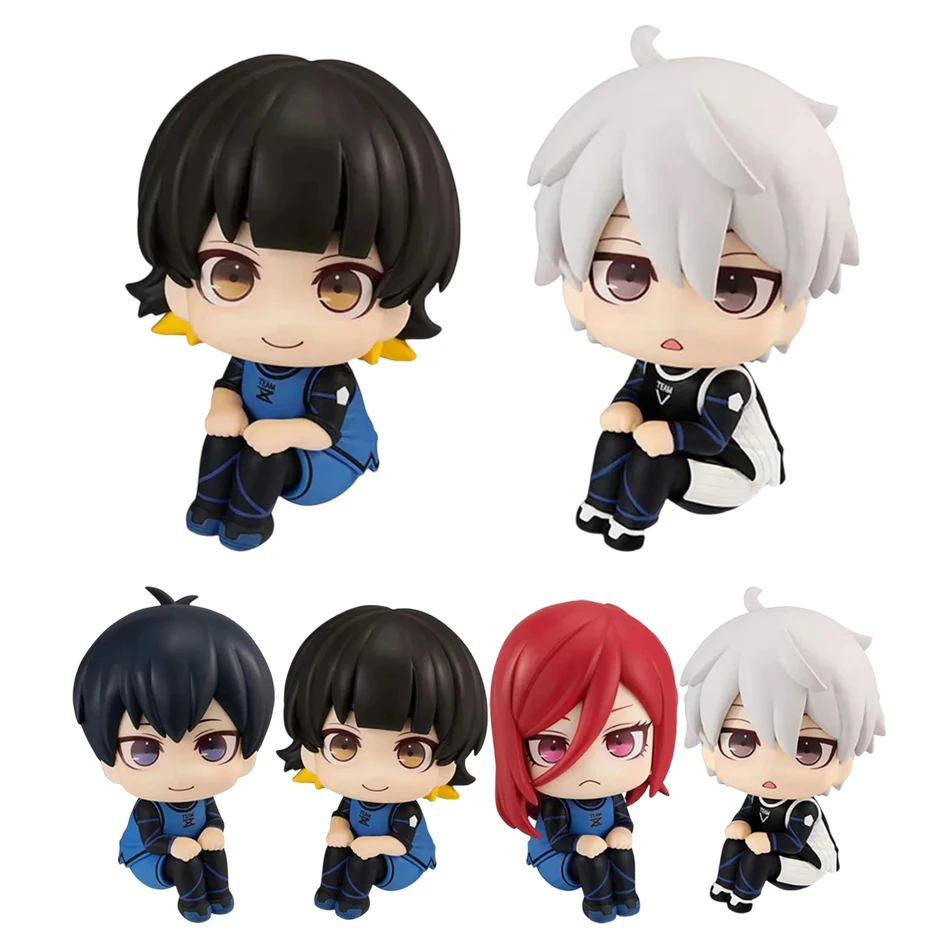 Isagi Yoichi Doll Blue Lock Action Figures Q Version Chigiri Hyoma Bachira Meguru Nagi Seishiro Figure PVC Ornament Toys