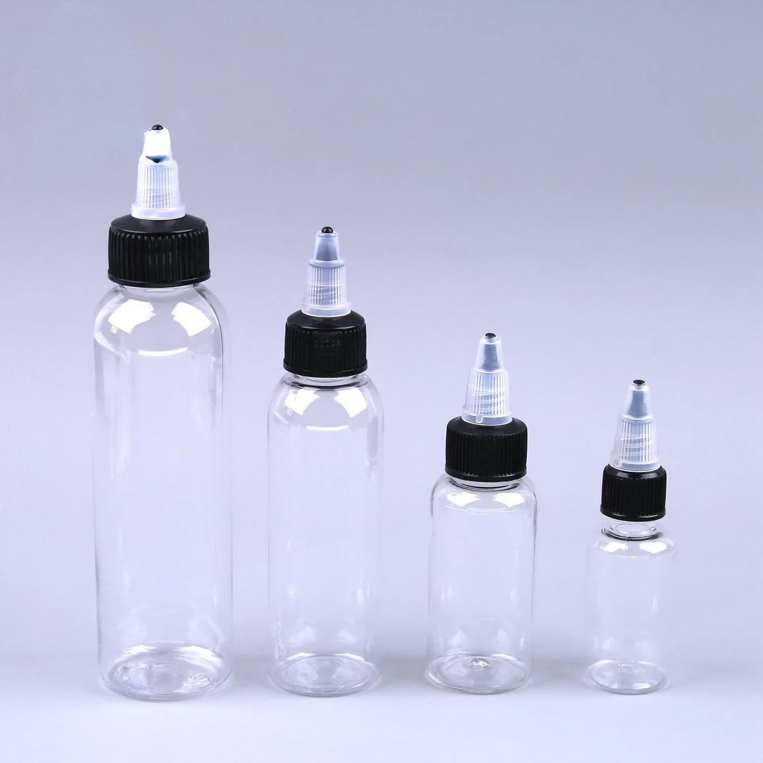 5PCS 15ML /30ML /60ML /120ML Recyclable Clear Tattoo Airbrush Ink Pigment Bottles Empty Bottle Container Airbrush Ink Bottle Art