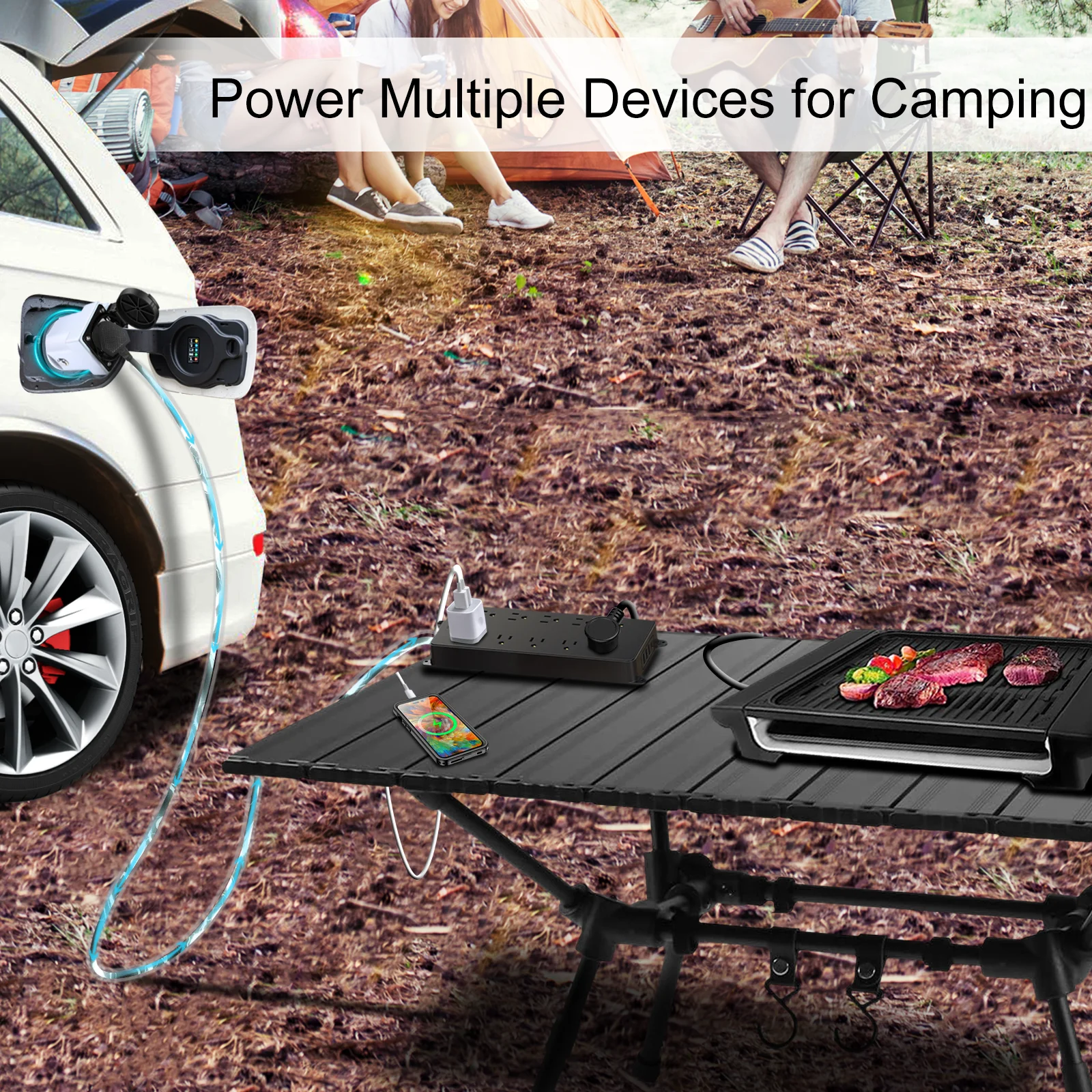 GUWIEYG V2L مفرغ المملكة المتحدة المقبس ل Type2 مفرغ سيارة EV مهائي كابلات دعم MG BYD SAMRT ZEEKR مركبة لتحميل نوع 2