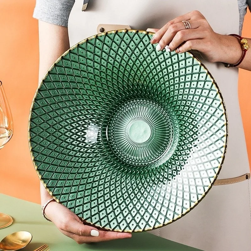 

Kitchen Desktop Plates Containers Reusable Storage Trays Plates Design Fruit Bandejas Decorativas De Lujo Decoration Accessories