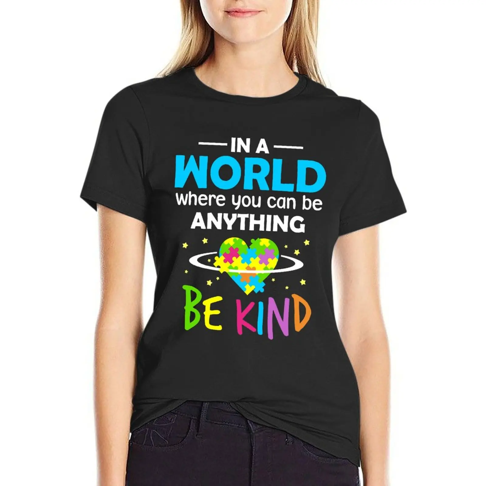 Be Kind T-Shirt anime clothes summer clothes Aesthetic clothing plain t shirts for Women