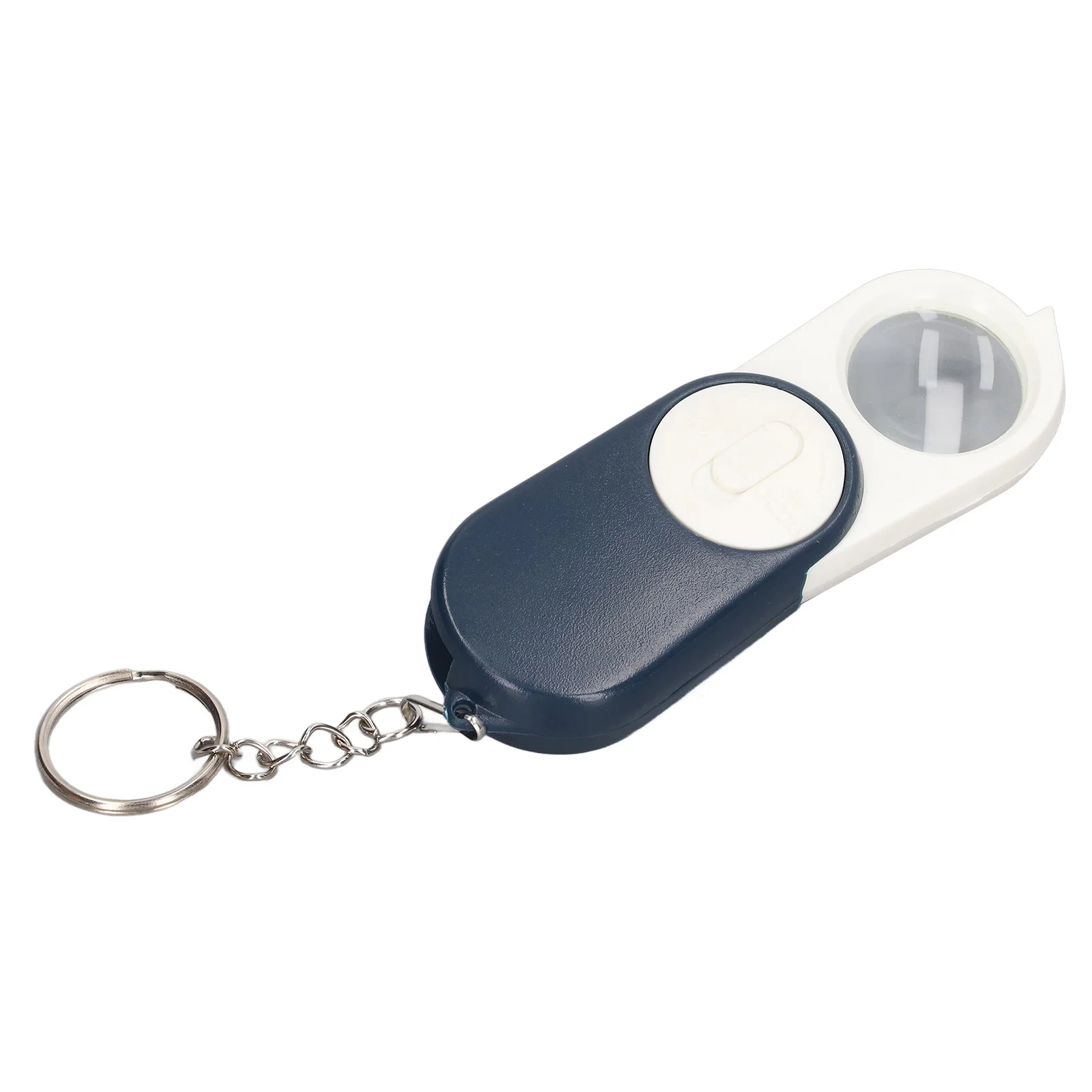 10x  Magnifier Foldable  Handheld Magnifier with Dual-Layer Lens and LED Keychain Light