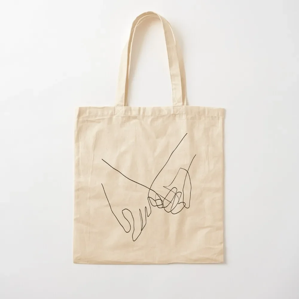 

Pinky Swear - Line Art Tote Bag hand bags custom bags tote bag custom canvas bag