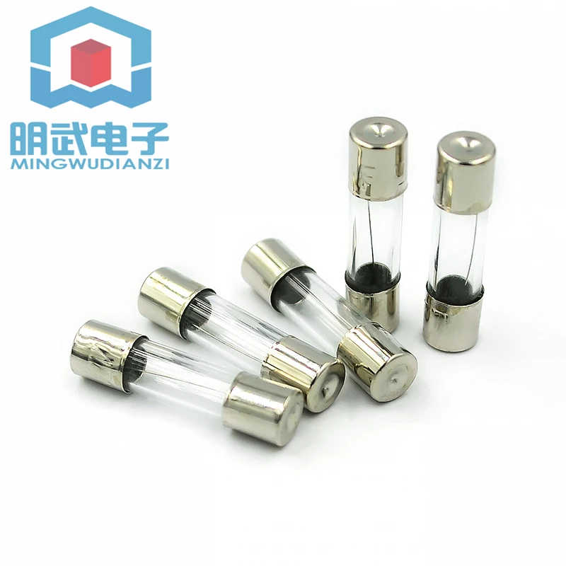 100pcs Boxes Of 5x20mm Glass Fuses 0.2A~20A Fuse Tube Mixed Box 10X10pcs