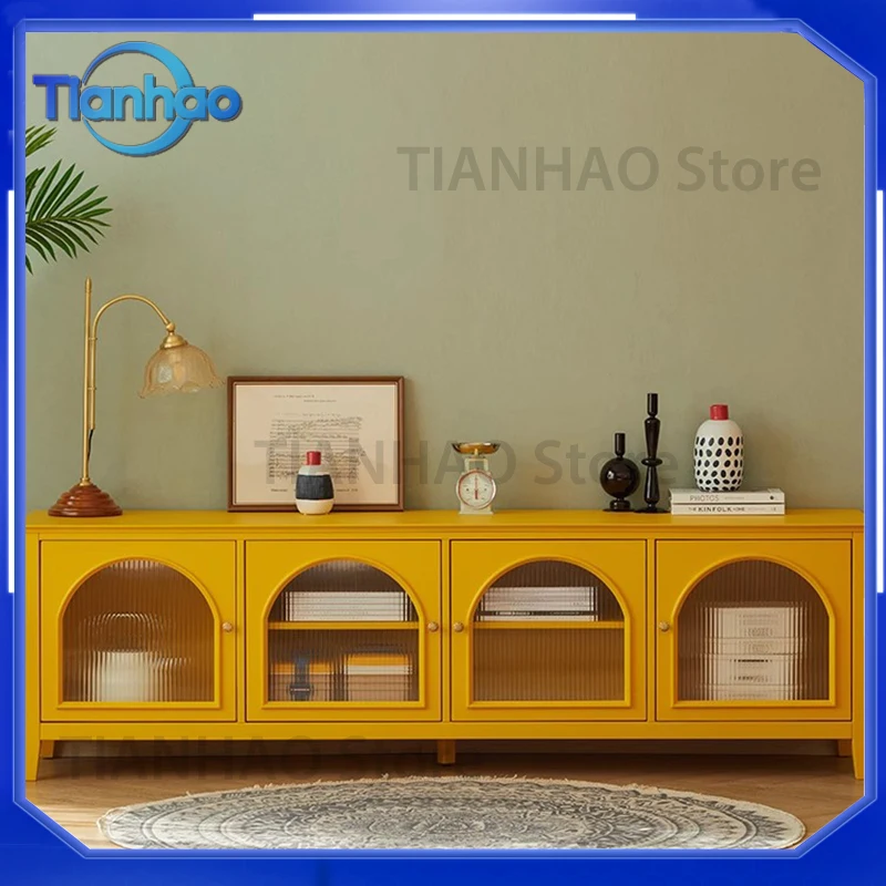 French Multifunctional TV Stand for Trendy Minimalist Luxury Living Room Furniture Elegant Cute Meuble Télévision Salon TV