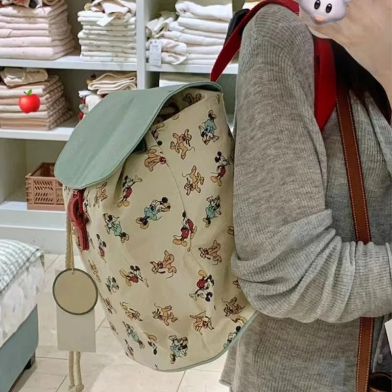 ديزني 2026 ميكي ماوس الكورية نمط الرباط جيب خفيفة الوزن الكرتون لطيف حقيبة مدرسية المدرسة الابتدائية حقيبة ظهر الطالب #3