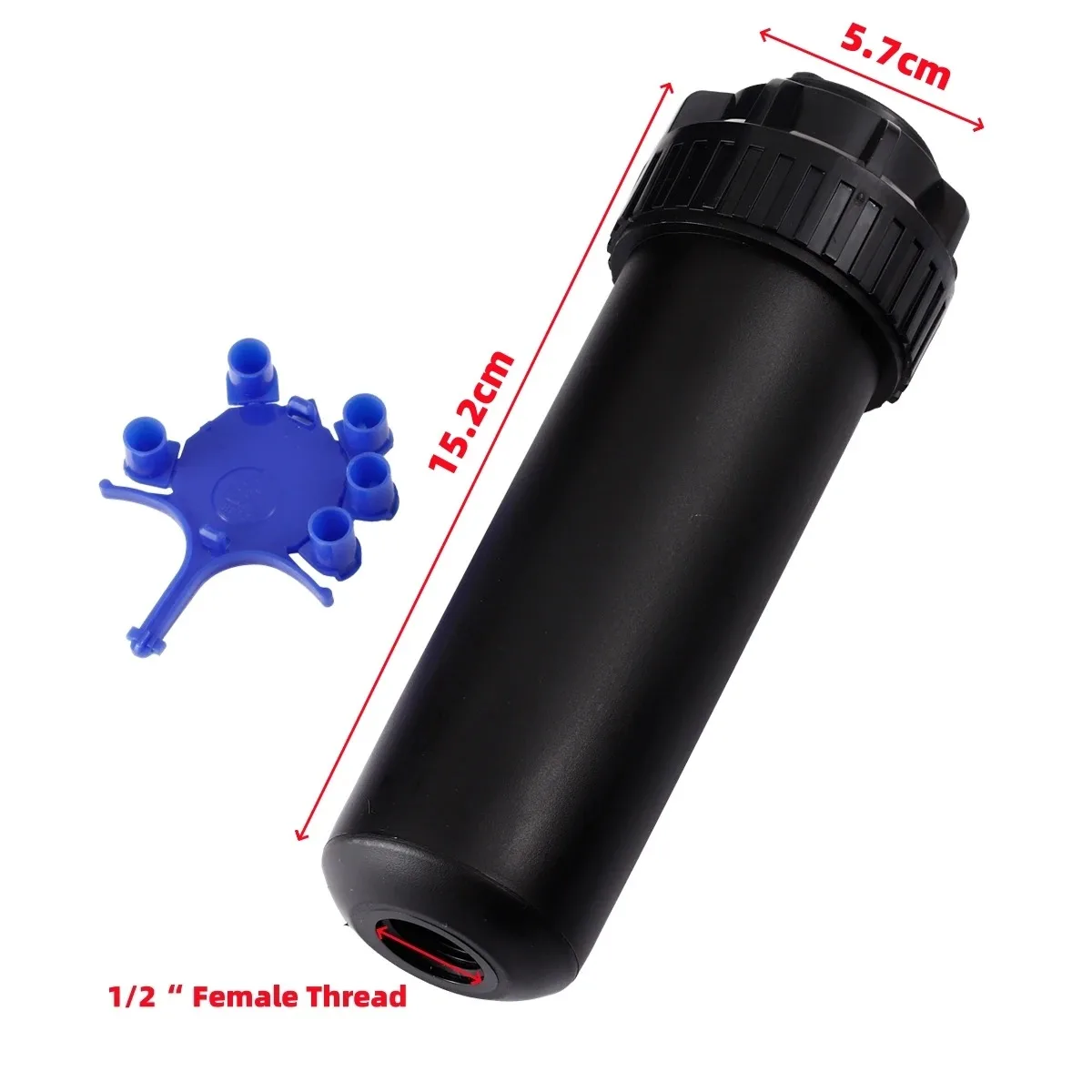 1PC 40°~360° Adjustable Underground Rotating Sprinkler 1/2