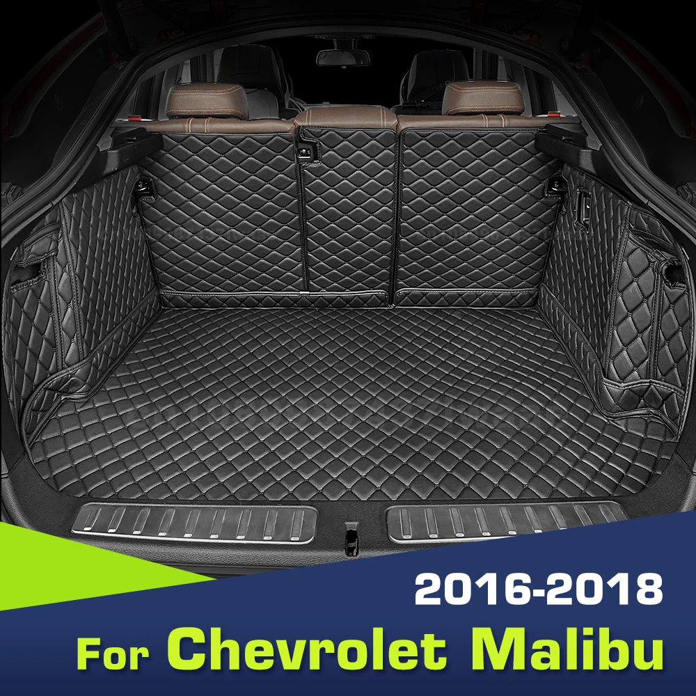 Auto Full Coverage Trunk Mat For Chevrolet Malibu 2016-2018 17 Car Boot Cover Pad Cargo Liner Interior Protector Accessories