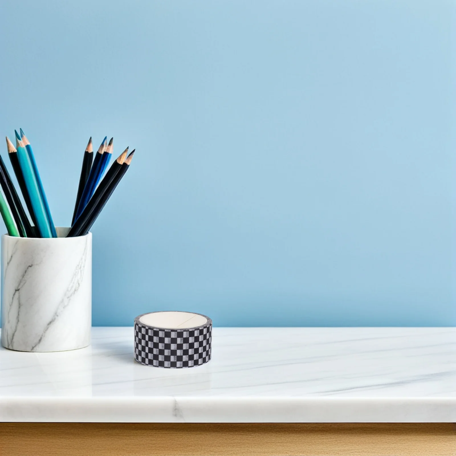 12 لفات من شريط اشي الياباني باللون الأسود والأبيض بنمط شبكي شريط زخرفي قابل للكتابة لمخطط القصاصات بنفسك