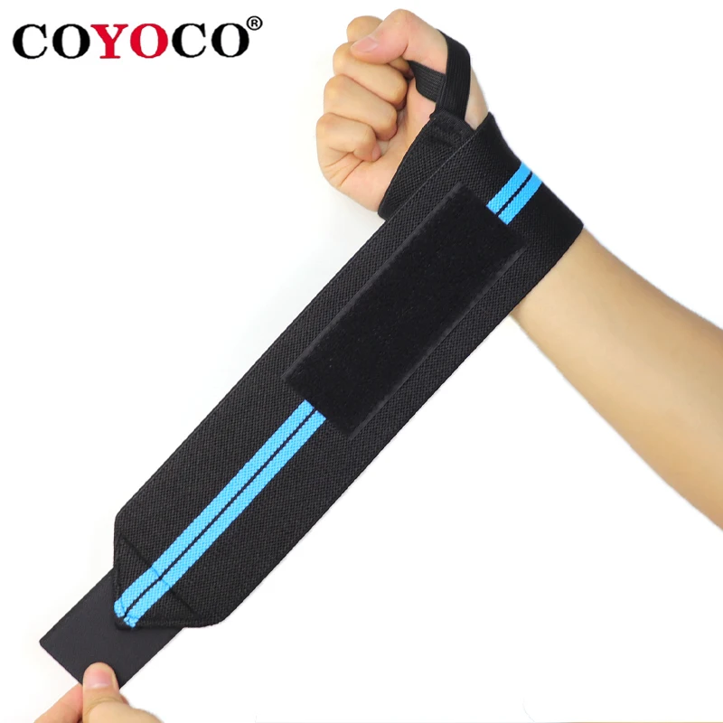 1 Paar verstellbare Bandagen, Gewichtheben-Armbänder, Handgelenkschutz, Stütze, Unterstützung für COYOCO Marke Professional Sports, Grau – Detail 9