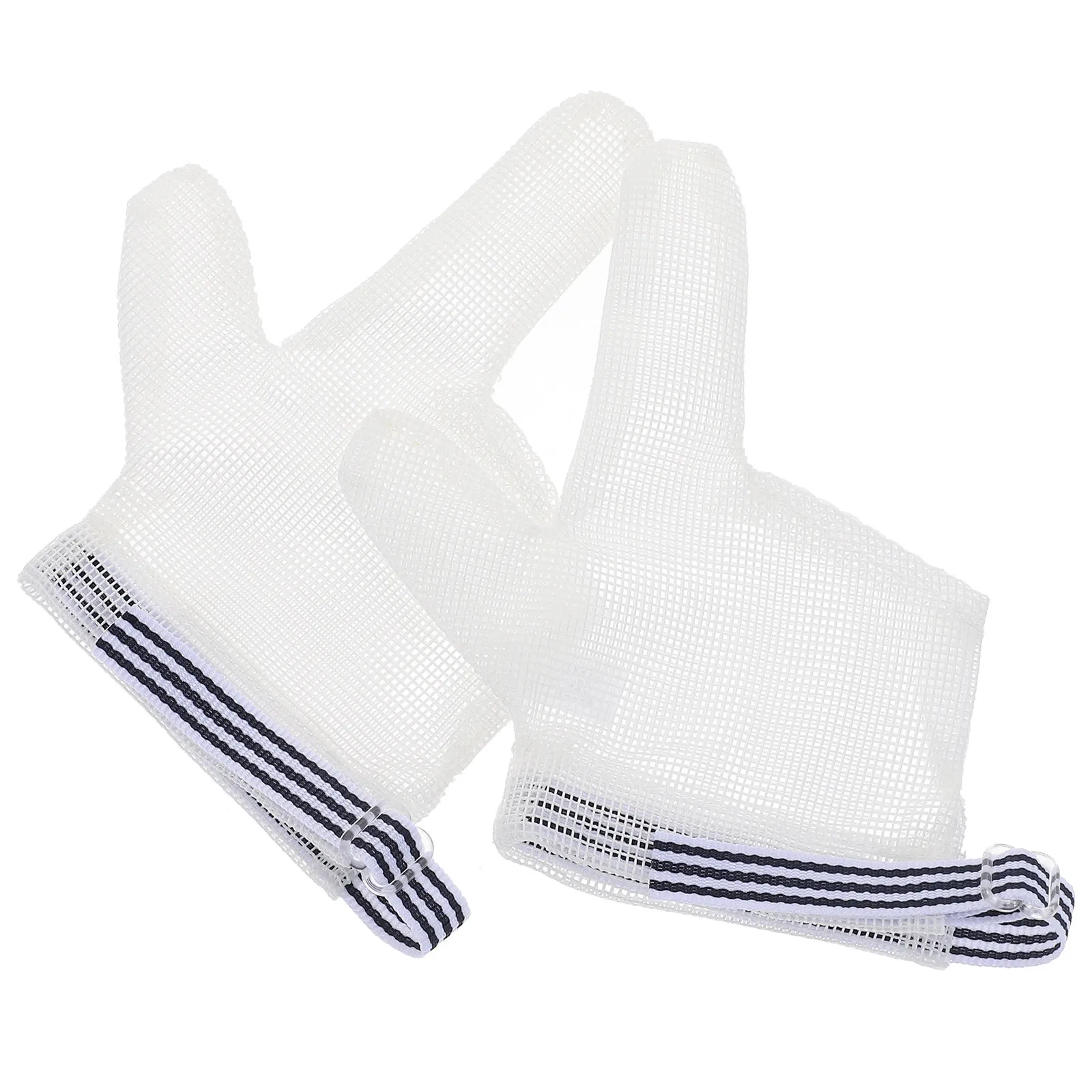

1 Pair Infant Fingers Guard Baby Stop Sucking Gloves Thumb Sucking Guard Adjustable Size Breathable Quick-Dry Protective Gloves