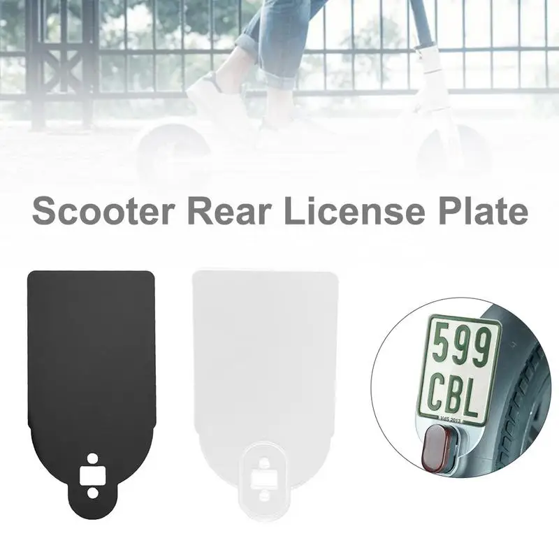 Electric Scooter License Plate Plastic Number Plate Holder Warning Sign For Xiaomi M365 Or Pro Electric Scooter Accessories