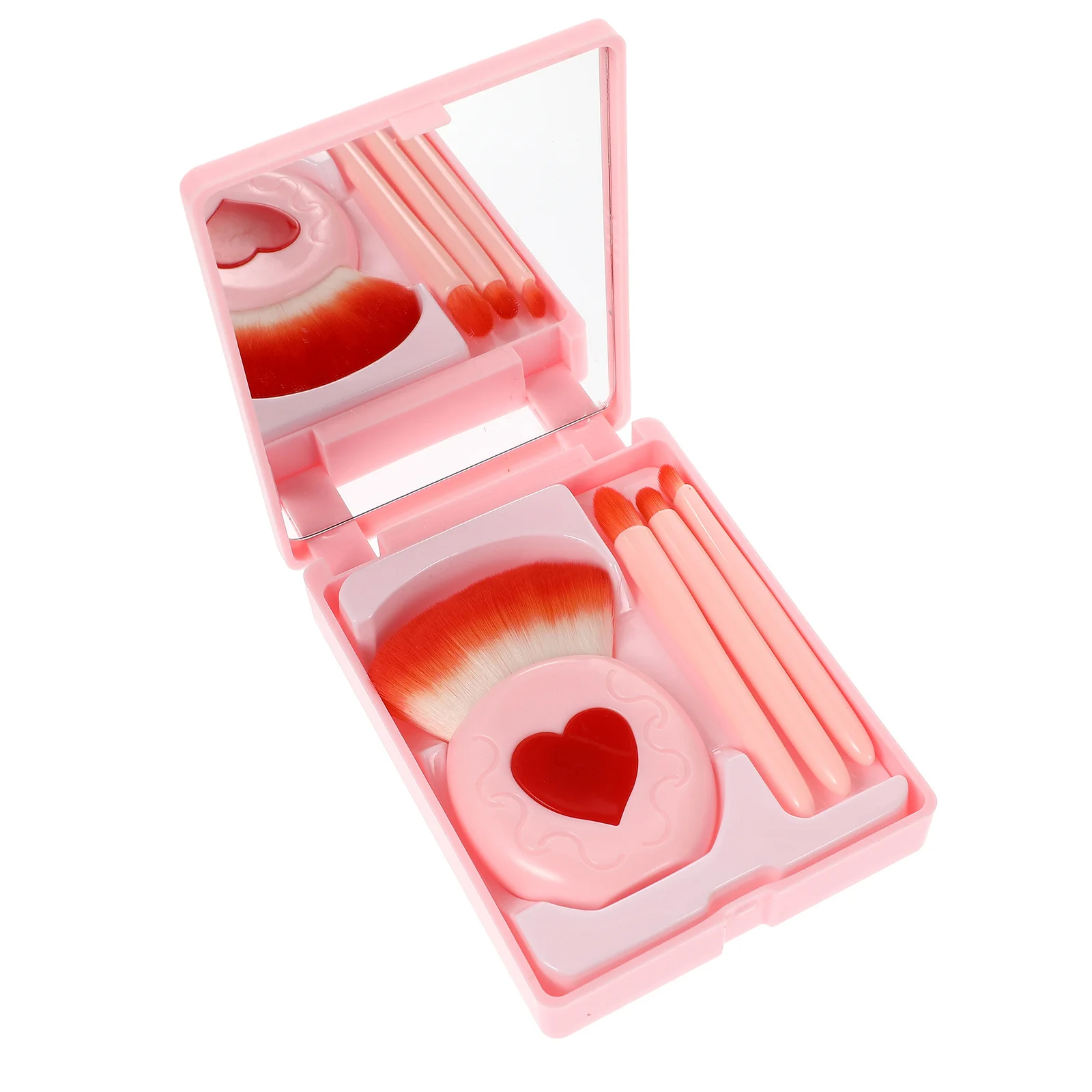 Set di pennelli per trucco da viaggio Pennello portatile con setole Kit per trucco con impugnatura comoda per le donne