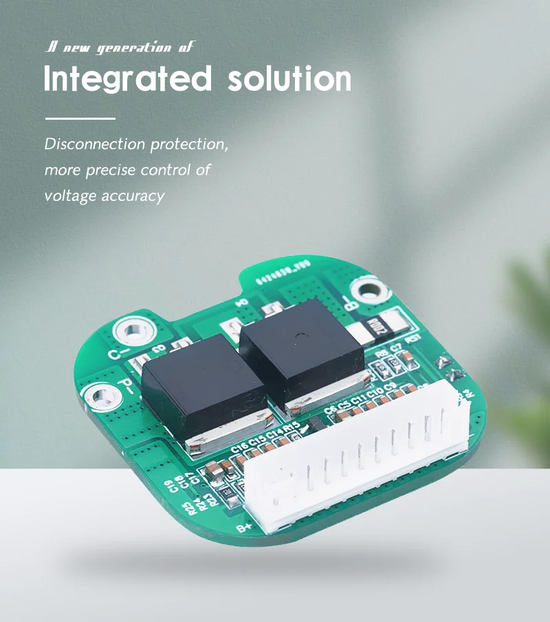 Bisida 10S 36V 15A BMS Split ports With temperature control For Scooter lithium 18650 Battery pack  37*37mm