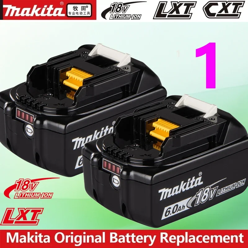 

Аутентичные 18 В Makita, хит продаж, 6,0 Ач, подходят для Makita BL1830B BL1850B BL1840 BL1860 BL1815, сменная литиевая батарея