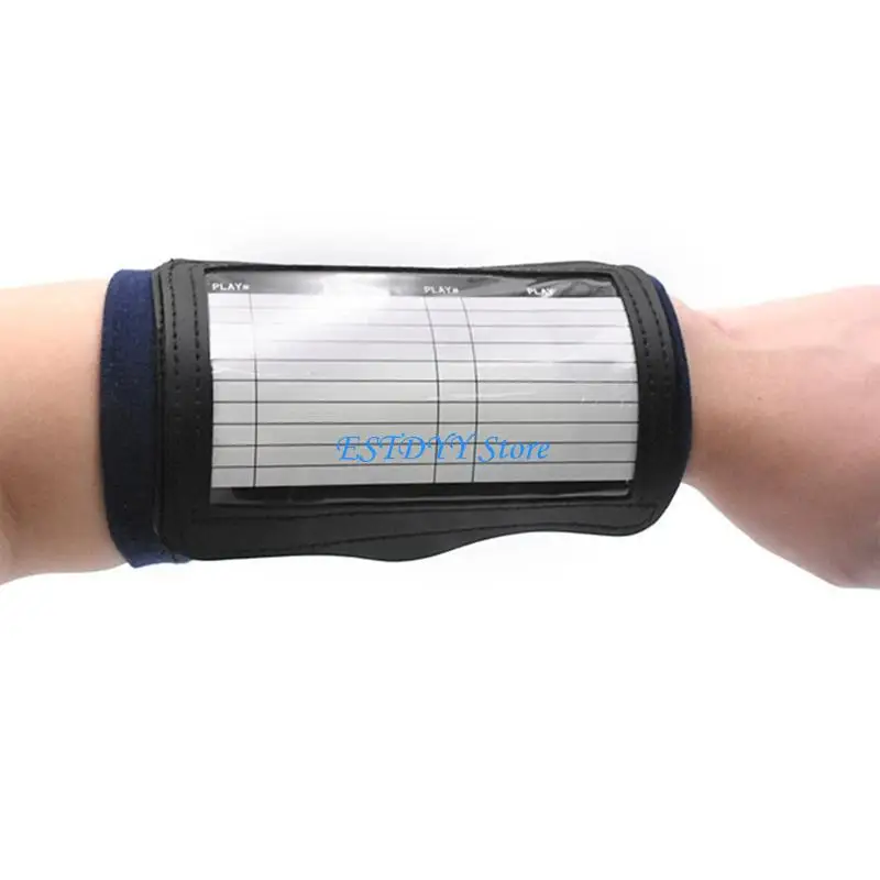 G6DE Football Soccer Tactics Board Breathable Wrist Sleeves Transparent Cover
