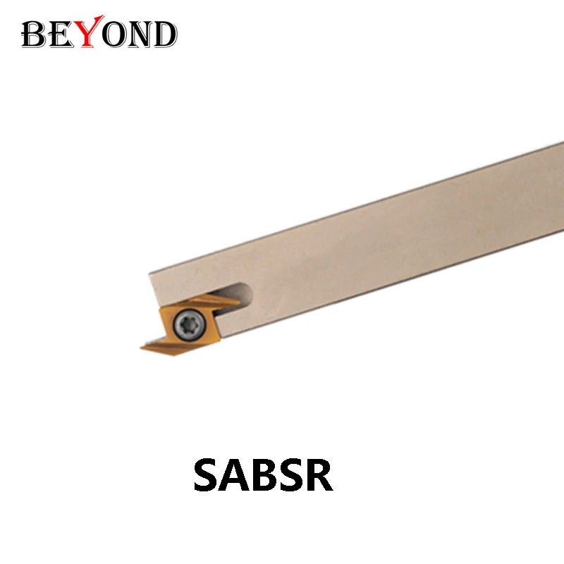 BEYOND SABSR SABSR1212JX40E SABSR1616JX40E External Turning Tool Holder Grooving 16mm 12mm Use ABS Carbide Inserts White Nickel