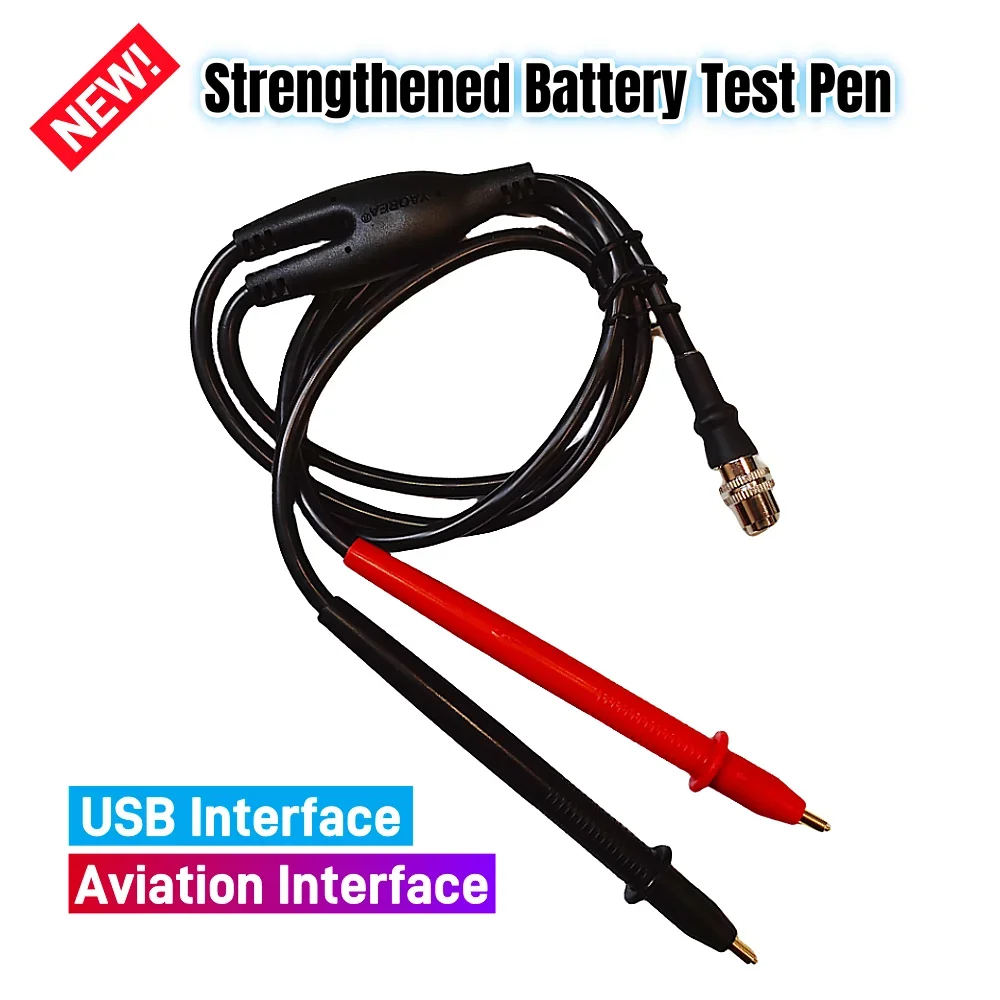 YR1030 YR1035 Battery Internal Resistance Strengthened Testing Probe Ten 18650 26650 32650 Battery Voltage Enhanced Test Pen