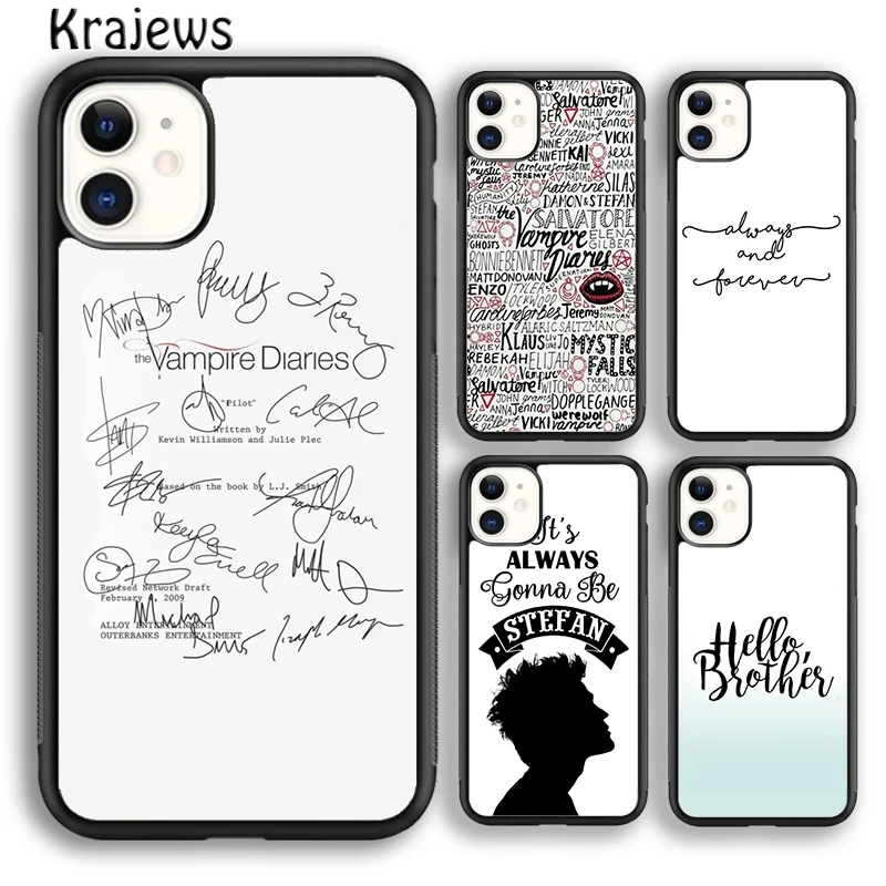 Krajews The Originals Vampire Diaries Soft Phone Case For iPhone 16 15 SE2020 14 6 7 8 plus 11 12 13 pro max coque Fundas