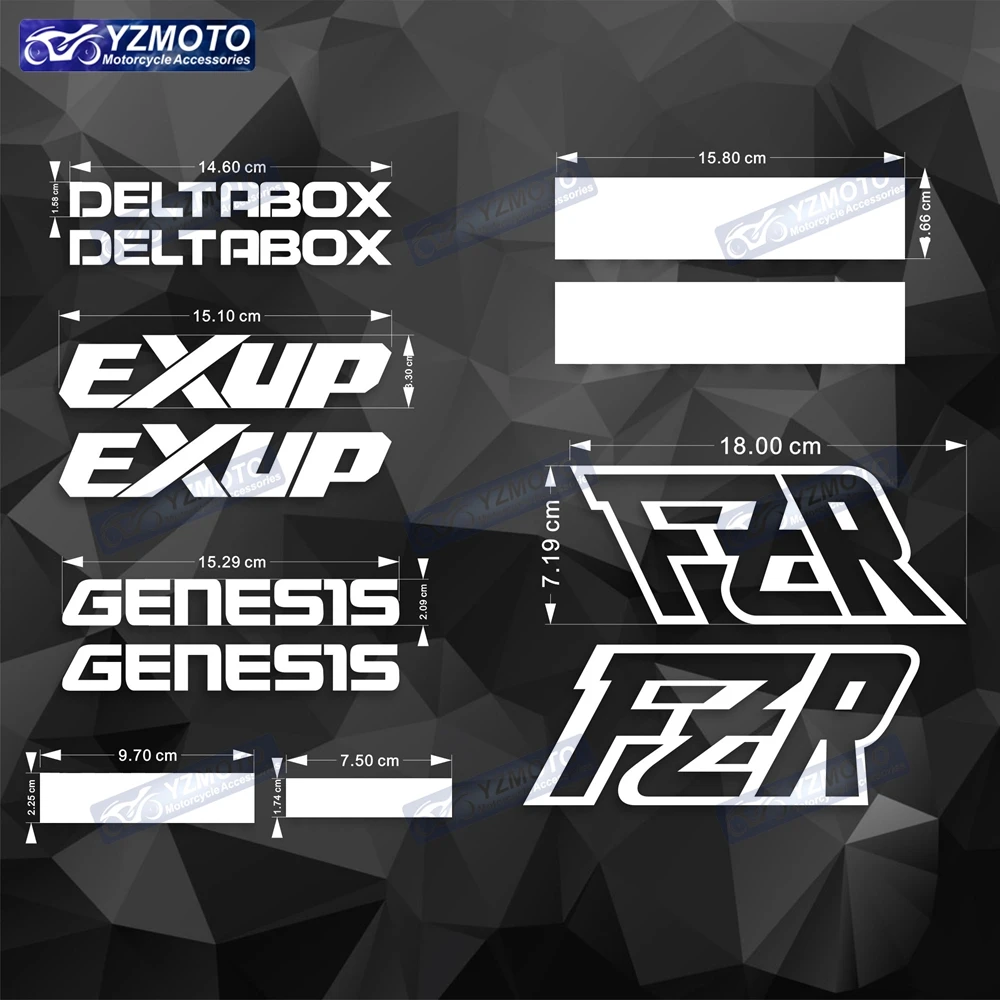 

Аксессуары для мотоциклов Yamaha FZR, наклейка, обтекатель, латте, искусство, украшение, полная защита автомобиля, водонепроницаемые наклейки, Набор наклеек
