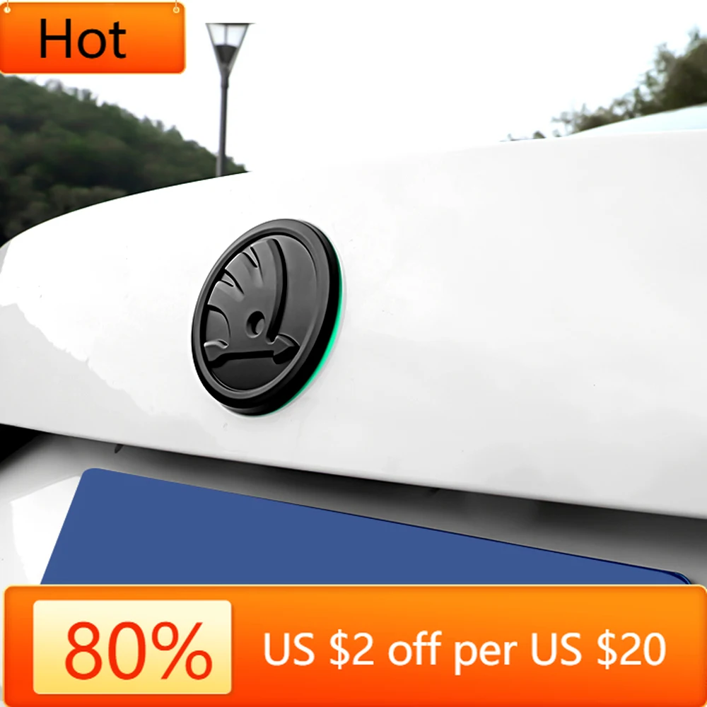 

Для автомобиля Skoda, наклейка 2025, новинка, 80/90/100 мм, передний и задний багажник, логотип, эмблема, наклейка, украшение для Skoda S Rapid Scala Kodiaq Fa