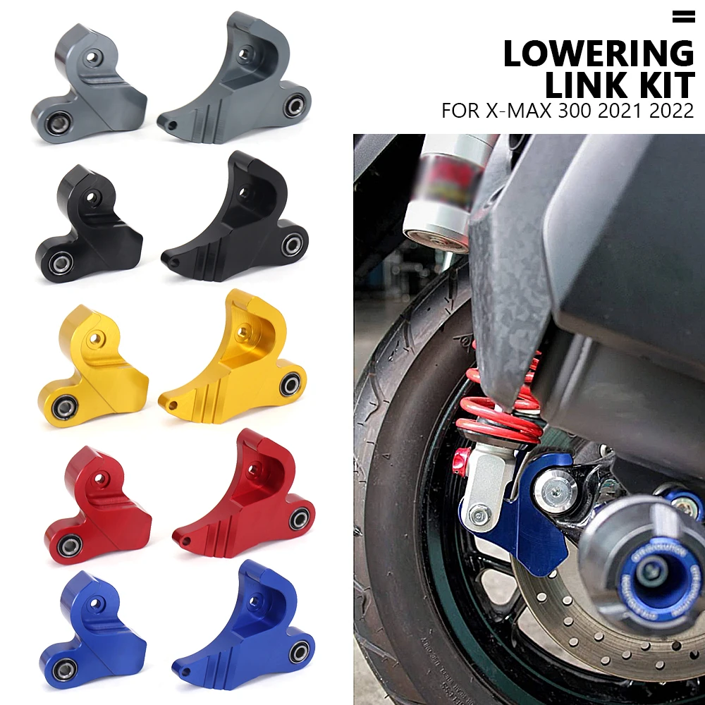 

New Motorcycle Accessories Rear Lowering Kit Lower Link Aluminum For Yamaha X-MAX300 XMAX300 X-MAX 300 XMAX 300 2021 2022