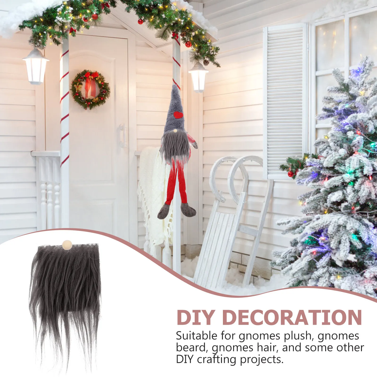 

Набор из 12 штук: Искусственные бороды для гномов DIY, разноцветные, мягкие, необработанные, для рукоделия, декоративные, предварительно нарезанные, аксессуары для гномов-карликов