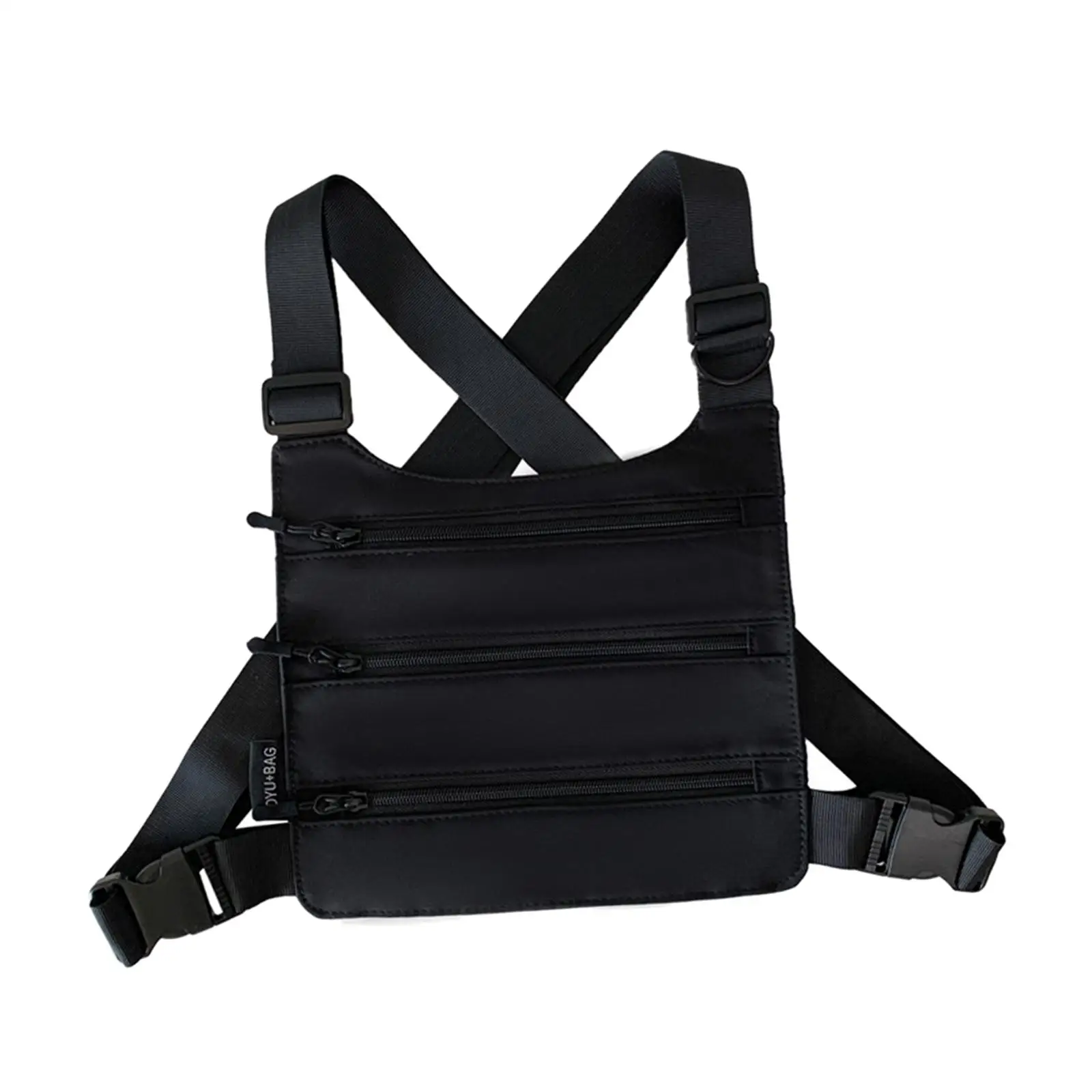 Multi Pocket Chest Pack Men Women Harness Equipment Lightweight for Hiking