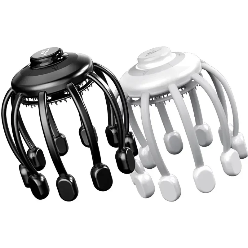 New Product Creative Automatic Head Scalp Massage Decompression Electric Head Massager with Red Light Therapy