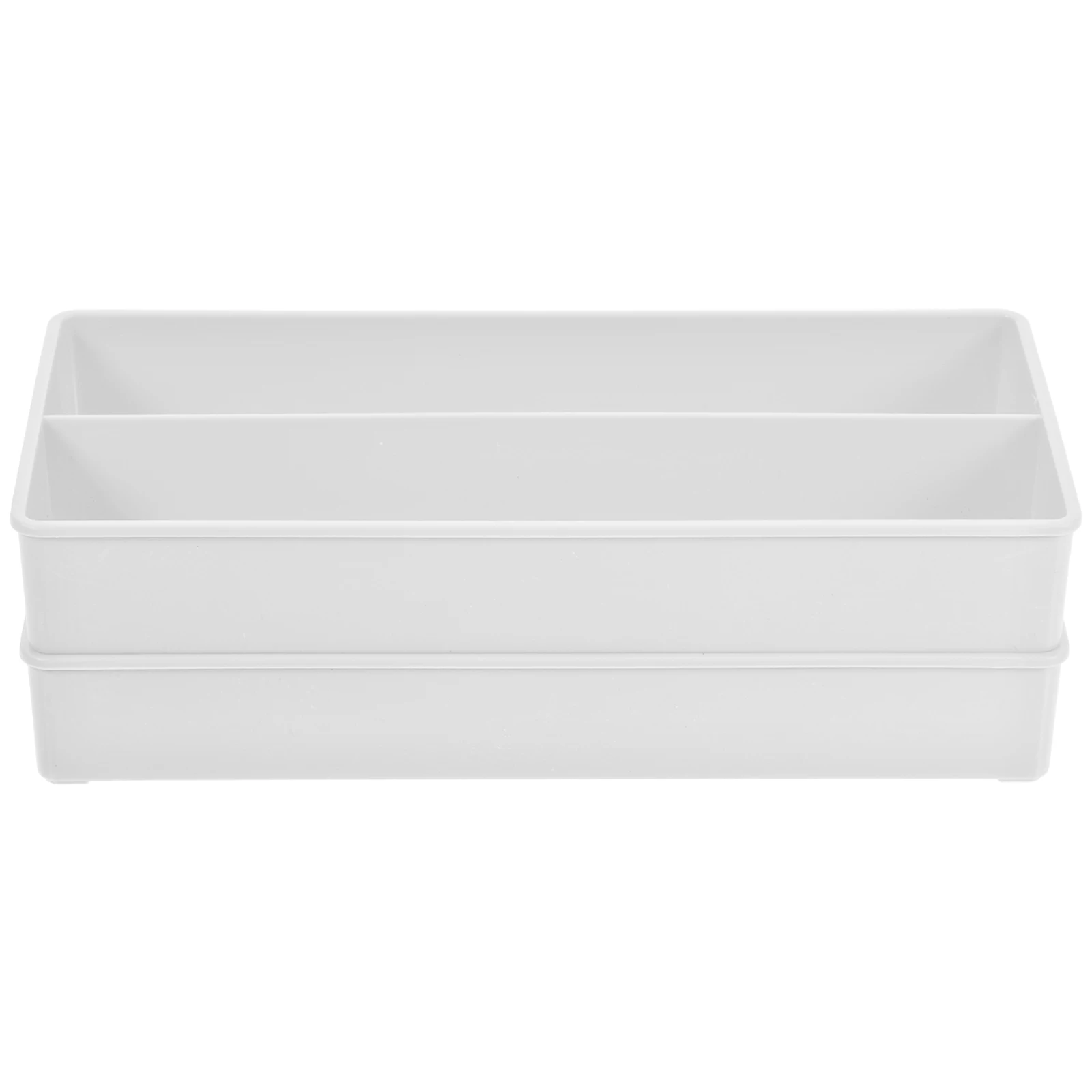 

2pcs Sturdy Coin Storage Case Multi-Grid Plastic Container For Supermarket Bank Collectors Zero Qian Box Reusable