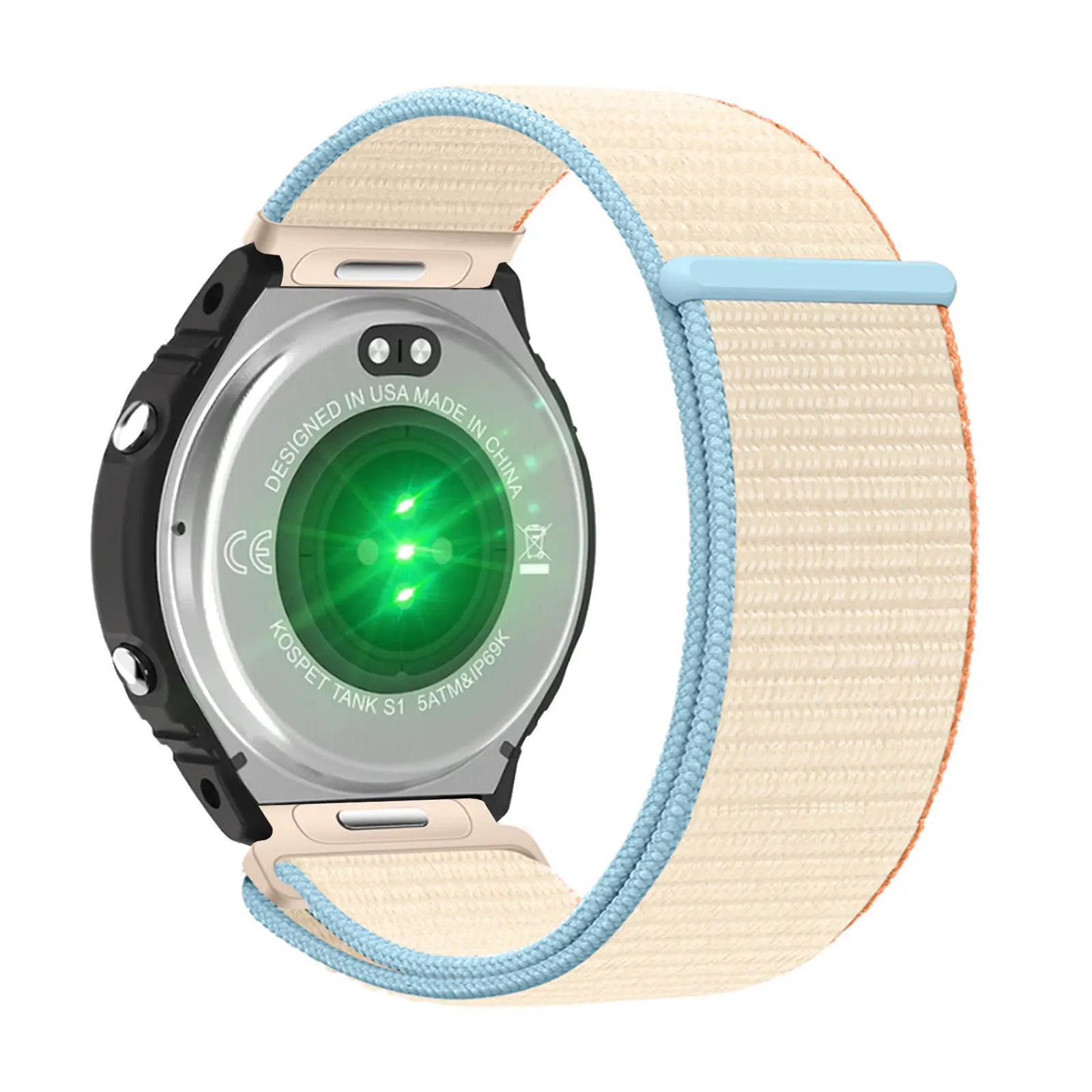 Nylon Bands for Kospet Tank S1/S2/M1/M1 Pro/Amaztim C20 with Velcro and Snap fastener