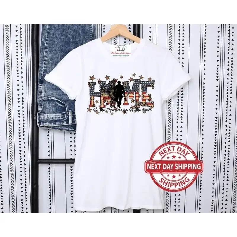 4. Juli Sonnenblumen-T-Shirt für Zuhause, Freiheit, patriotischer Gedenktag für den 4. Juli